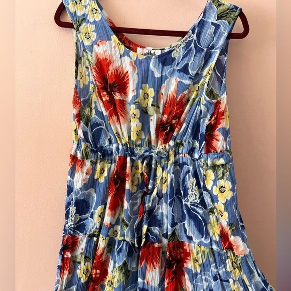 Vintage Indian cotton tropical dress - Picture 4 of 6